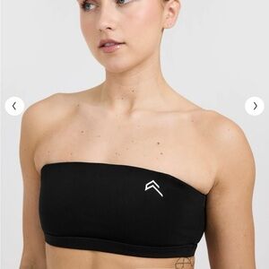 Oner Active SPORTS BRA EVERYDAY BANDEAU BRALETTE BLACK